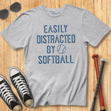 Easily Distracted Softball Tee