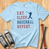 Eat Sleep Baseball Youth Tee
