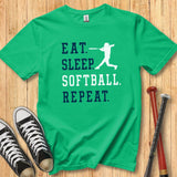 Eat Sleep Softball Youth Tee