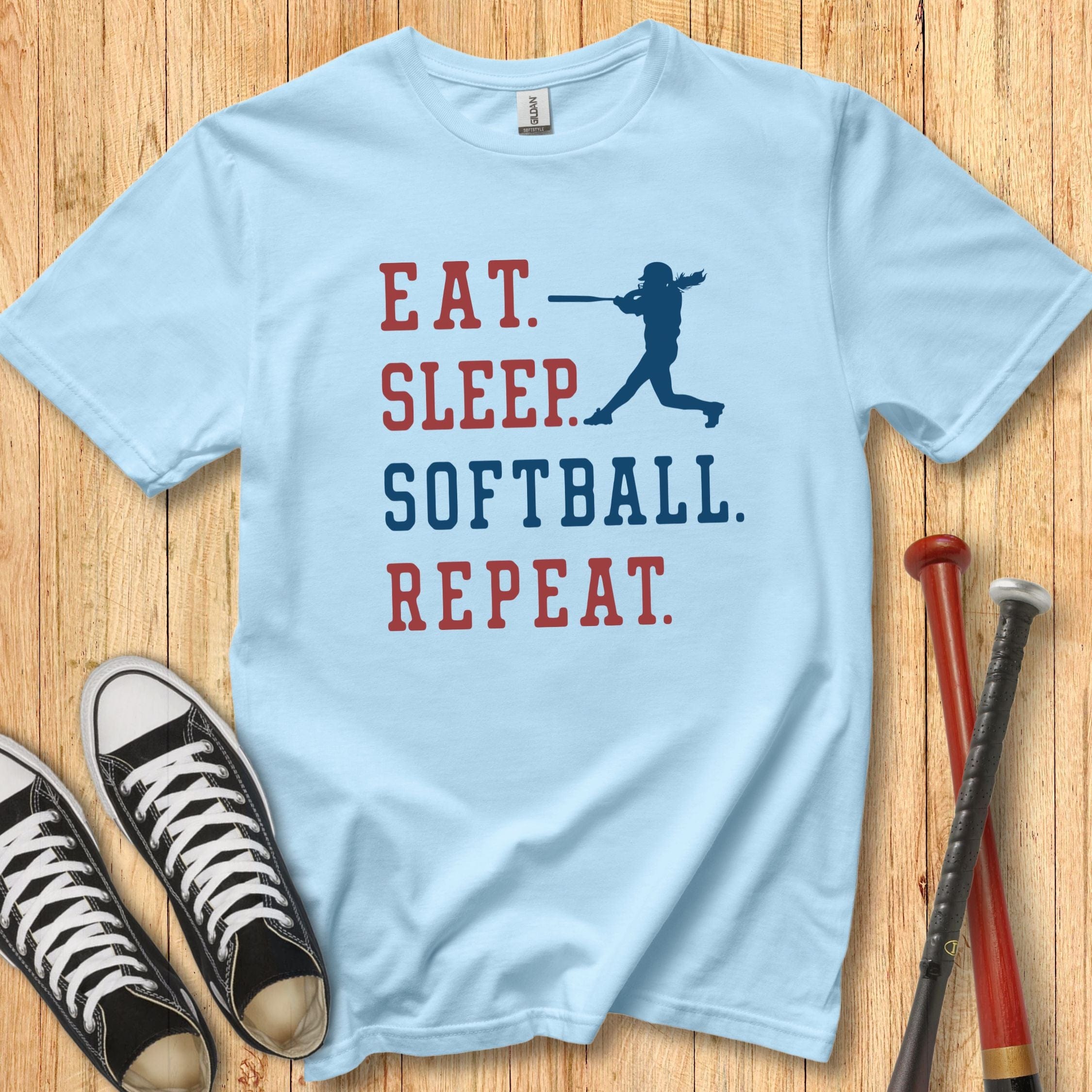 Eat Sleep Softball Youth Tee