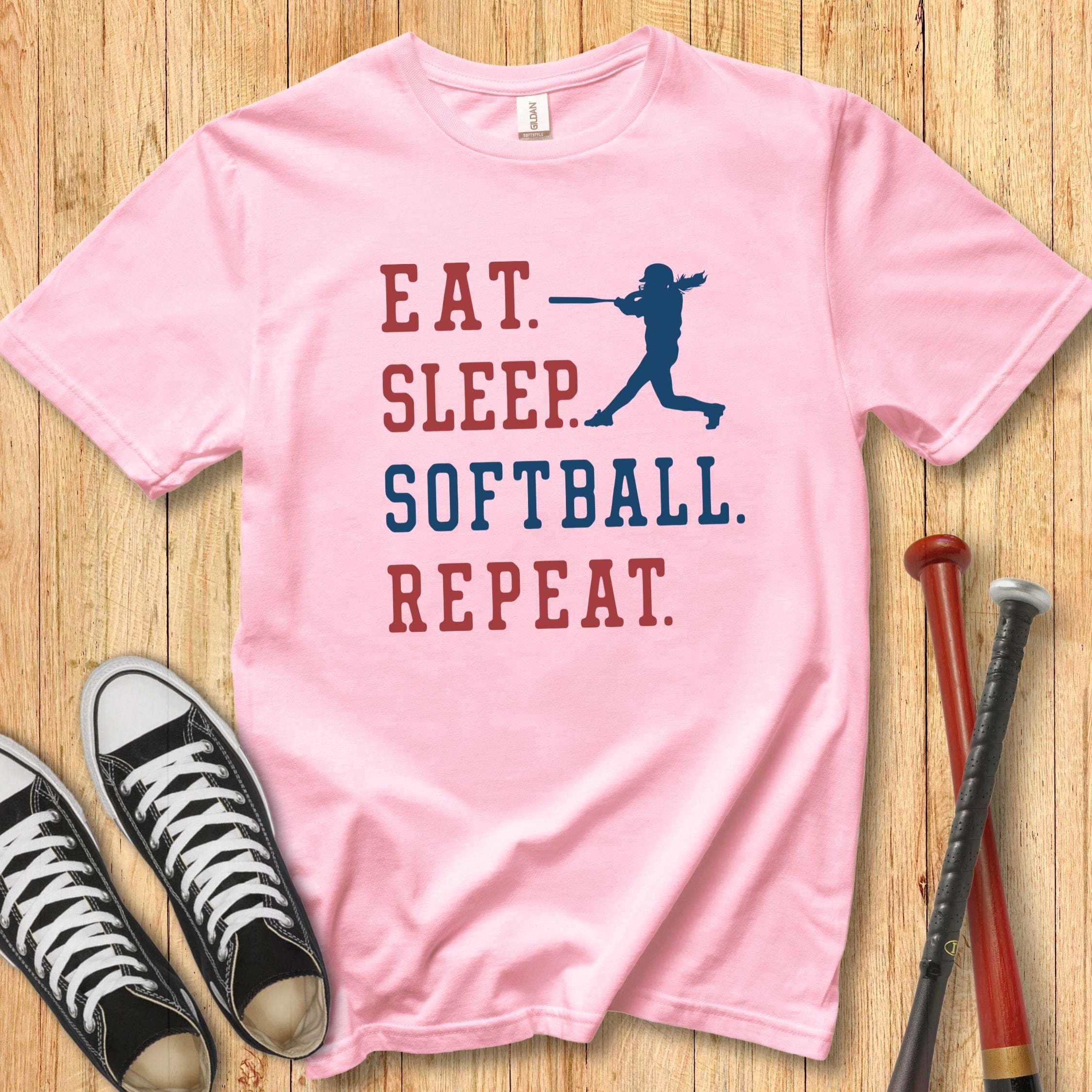 Eat Sleep Softball Youth Tee