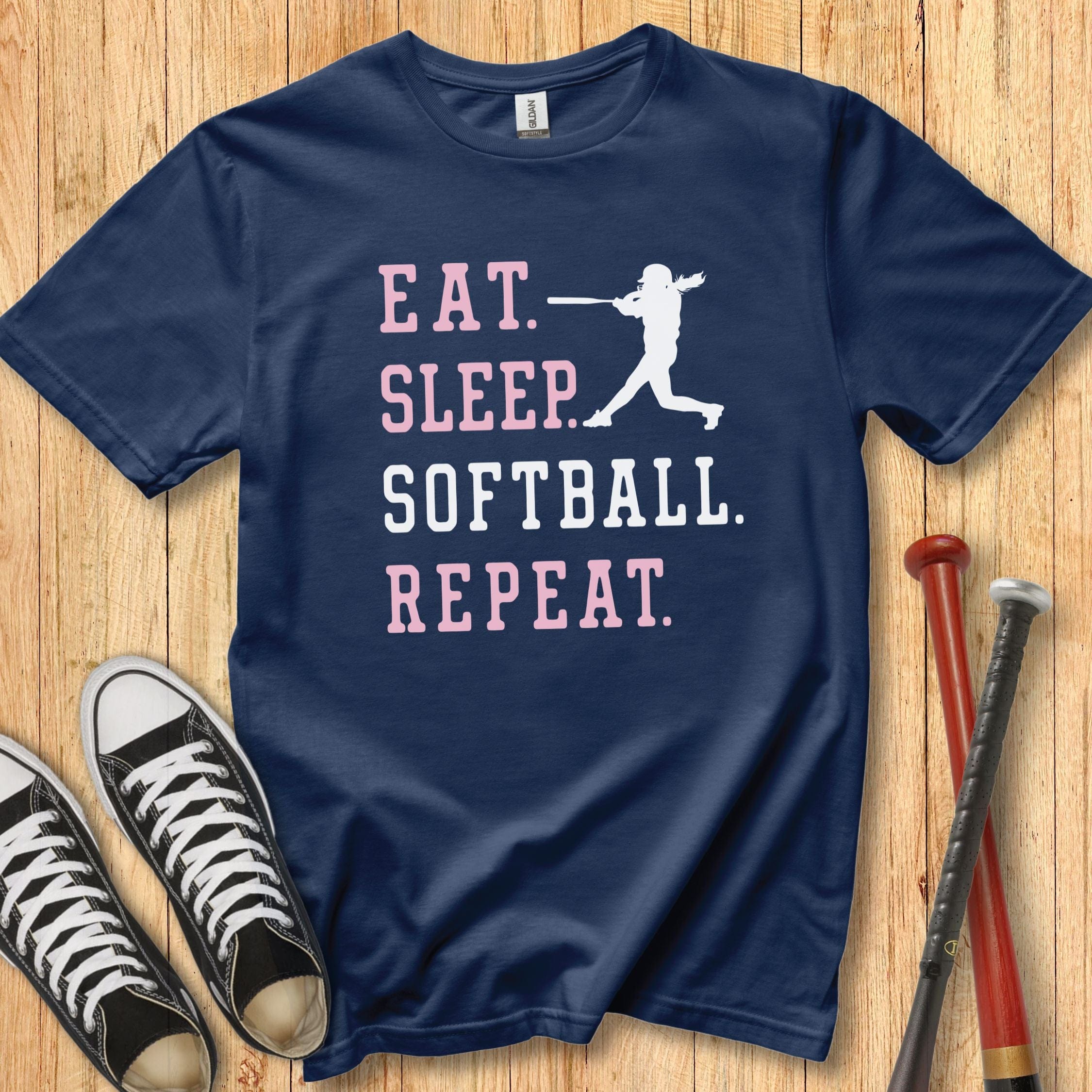 Eat Sleep Softball Youth Tee