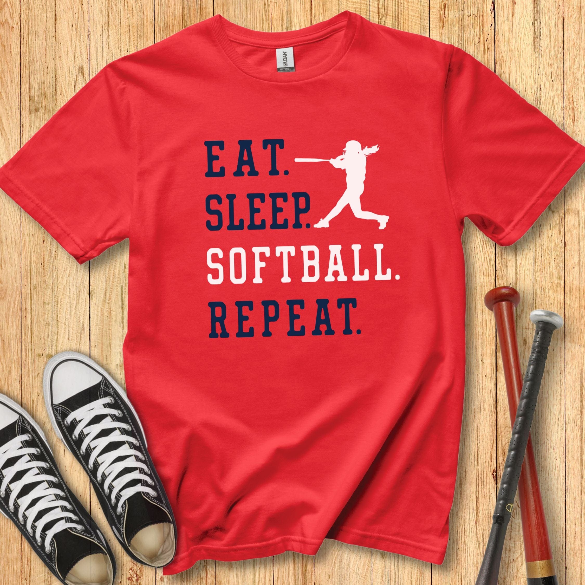 Eat Sleep Softball Youth Tee