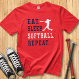 Eat Sleep Softball Youth Tee