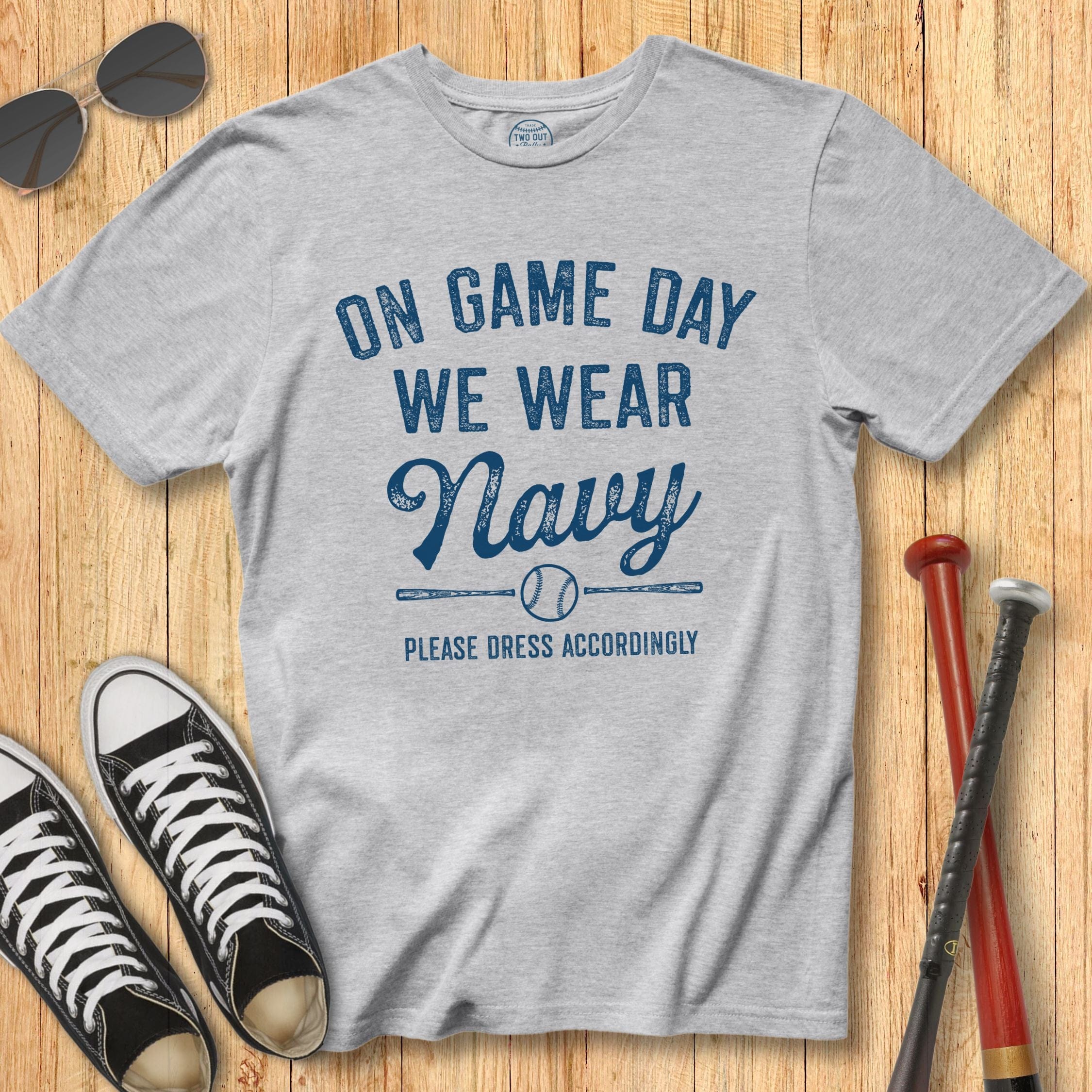 Wear Navy Stamp Tee