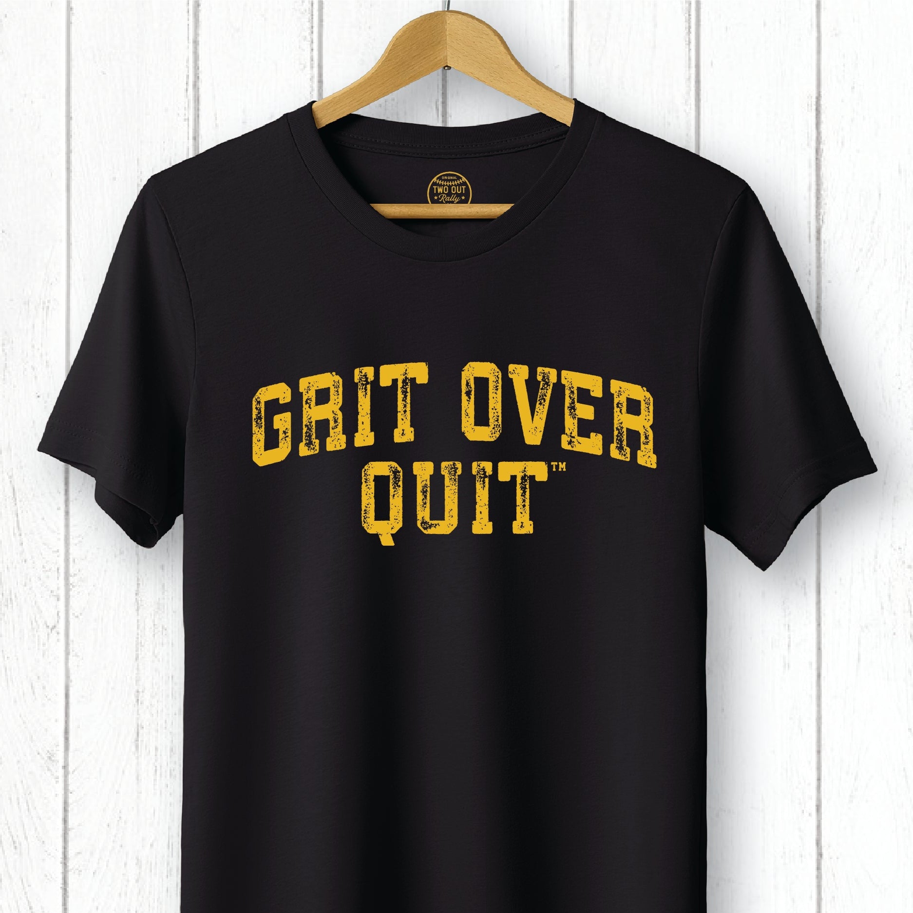 Grit Over Quit Block Arch Tee