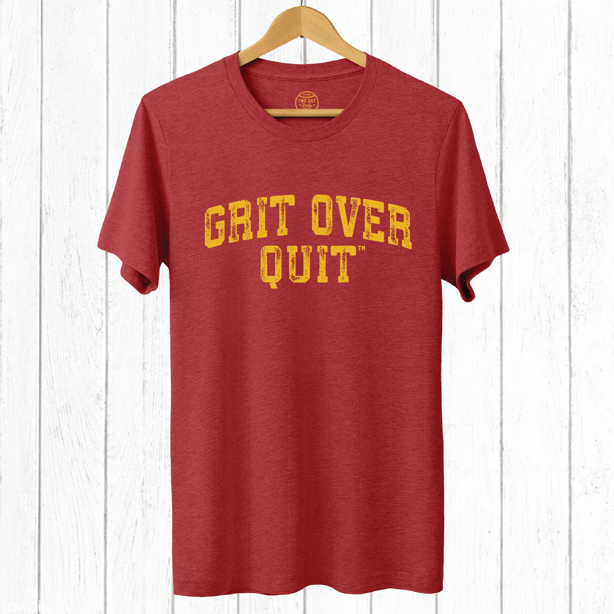 Grit Over Quit Block Arch Tee