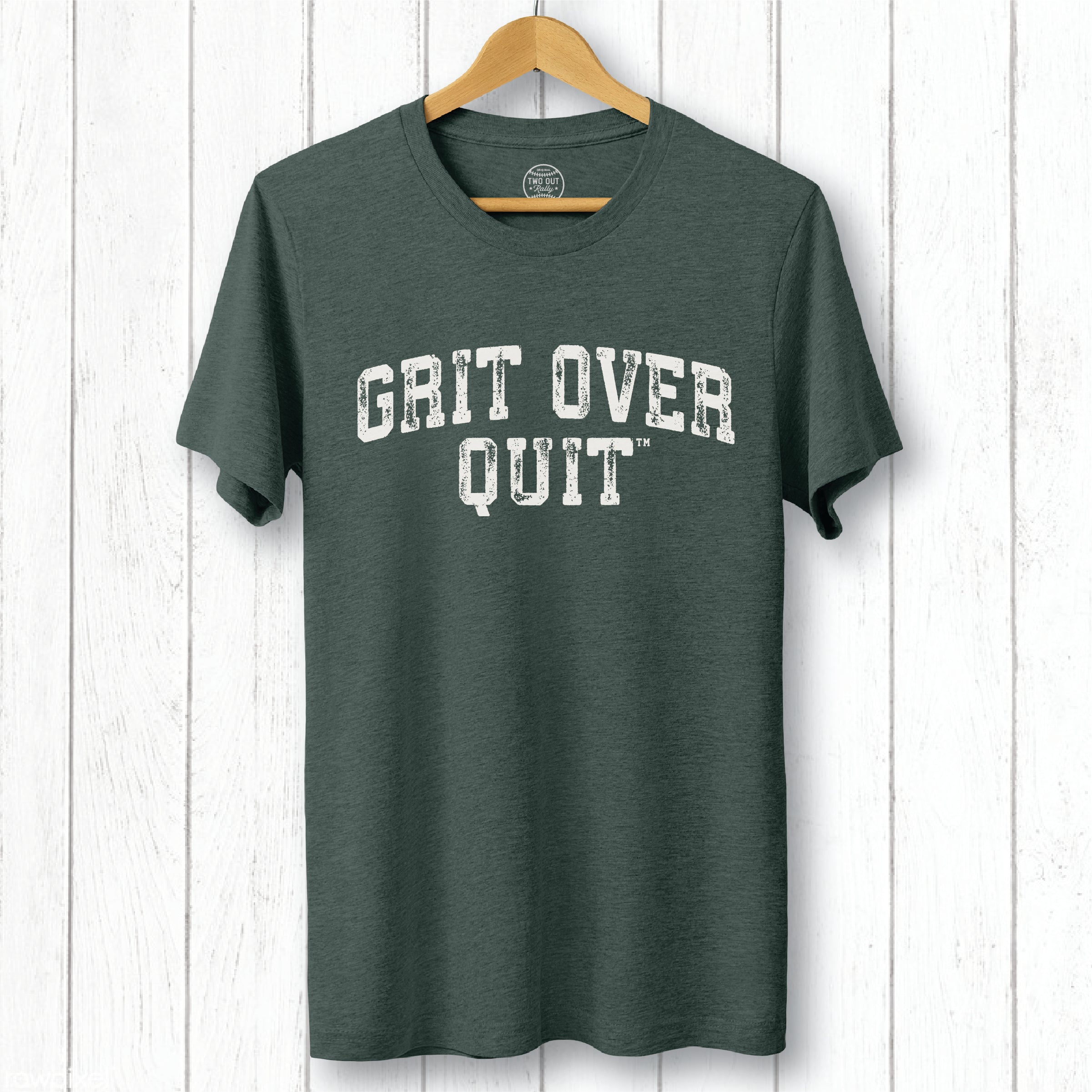 Grit Over Quit Block Arch Tee