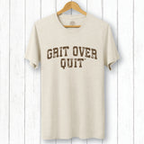 Grit Over Quit Block Arch Tee