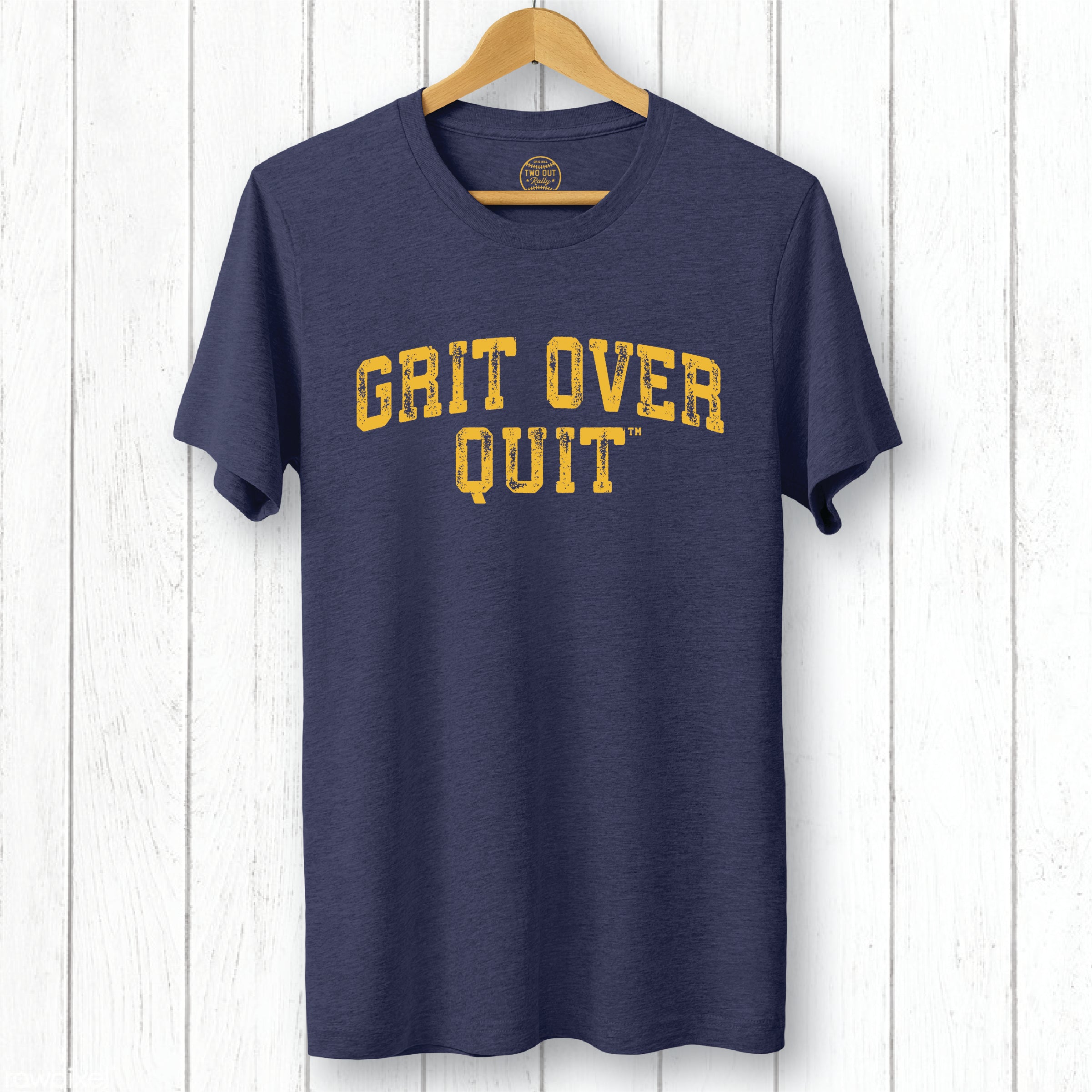 Grit Over Quit Block Arch Tee