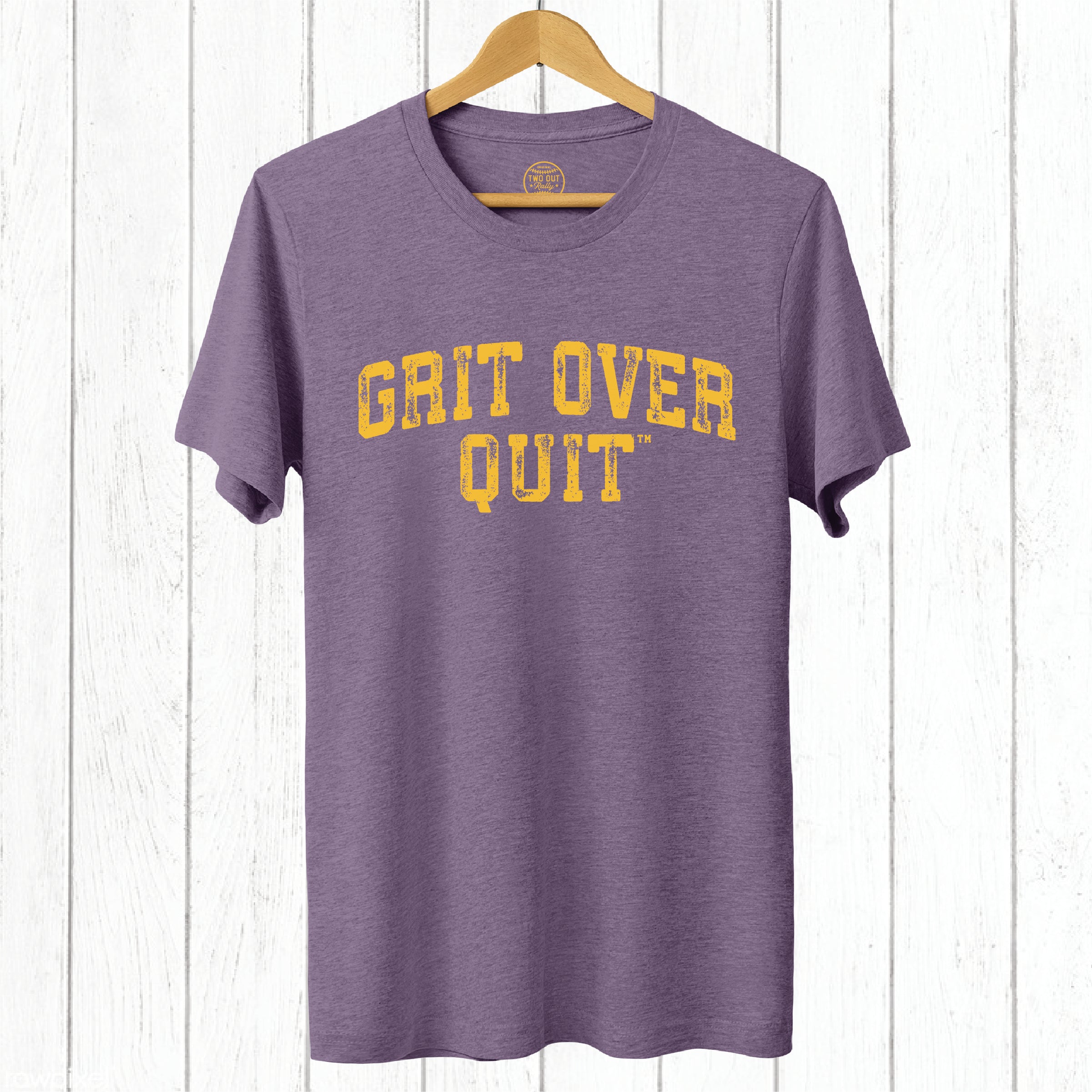 Grit Over Quit Block Arch Tee