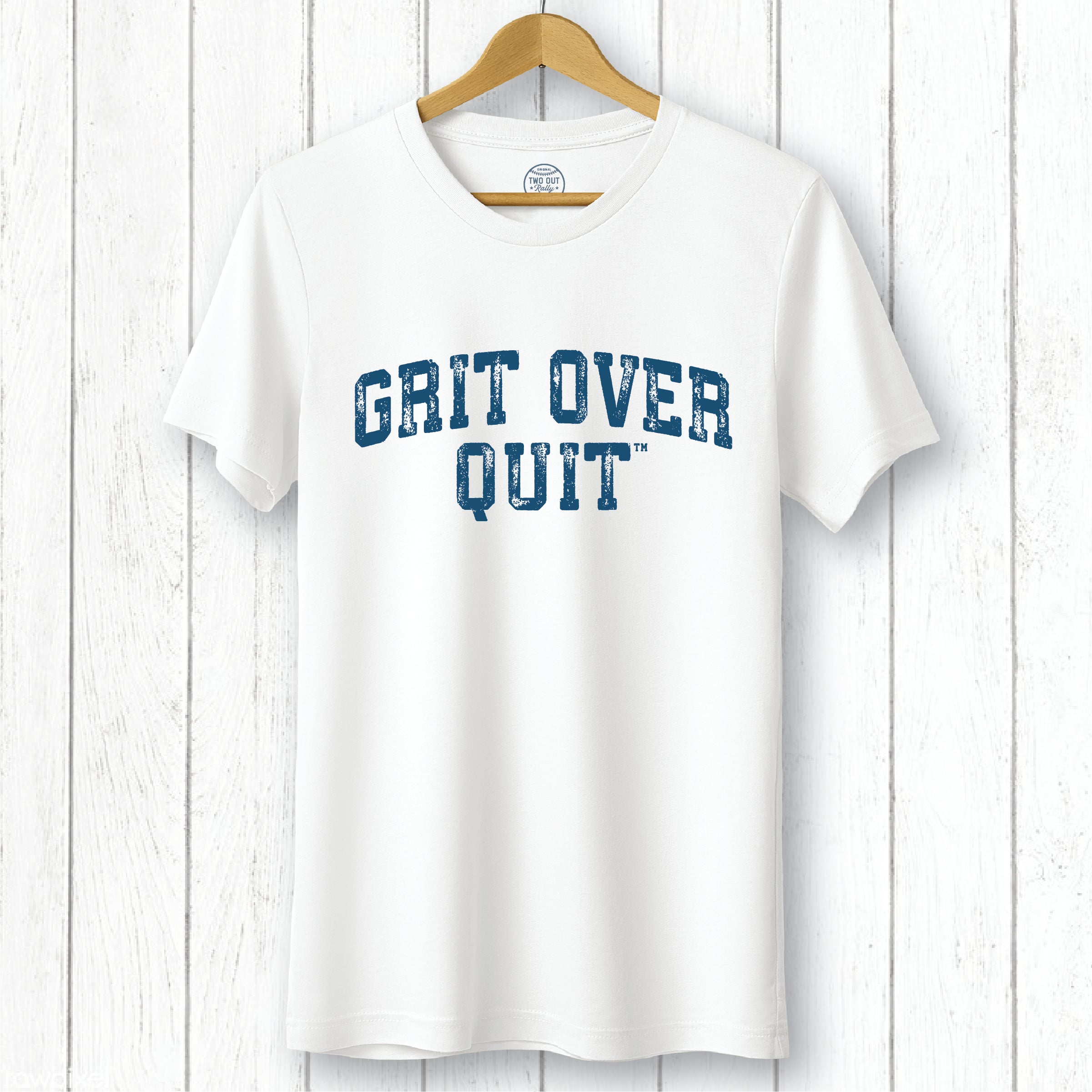 Grit Over Quit Block Arch Tee