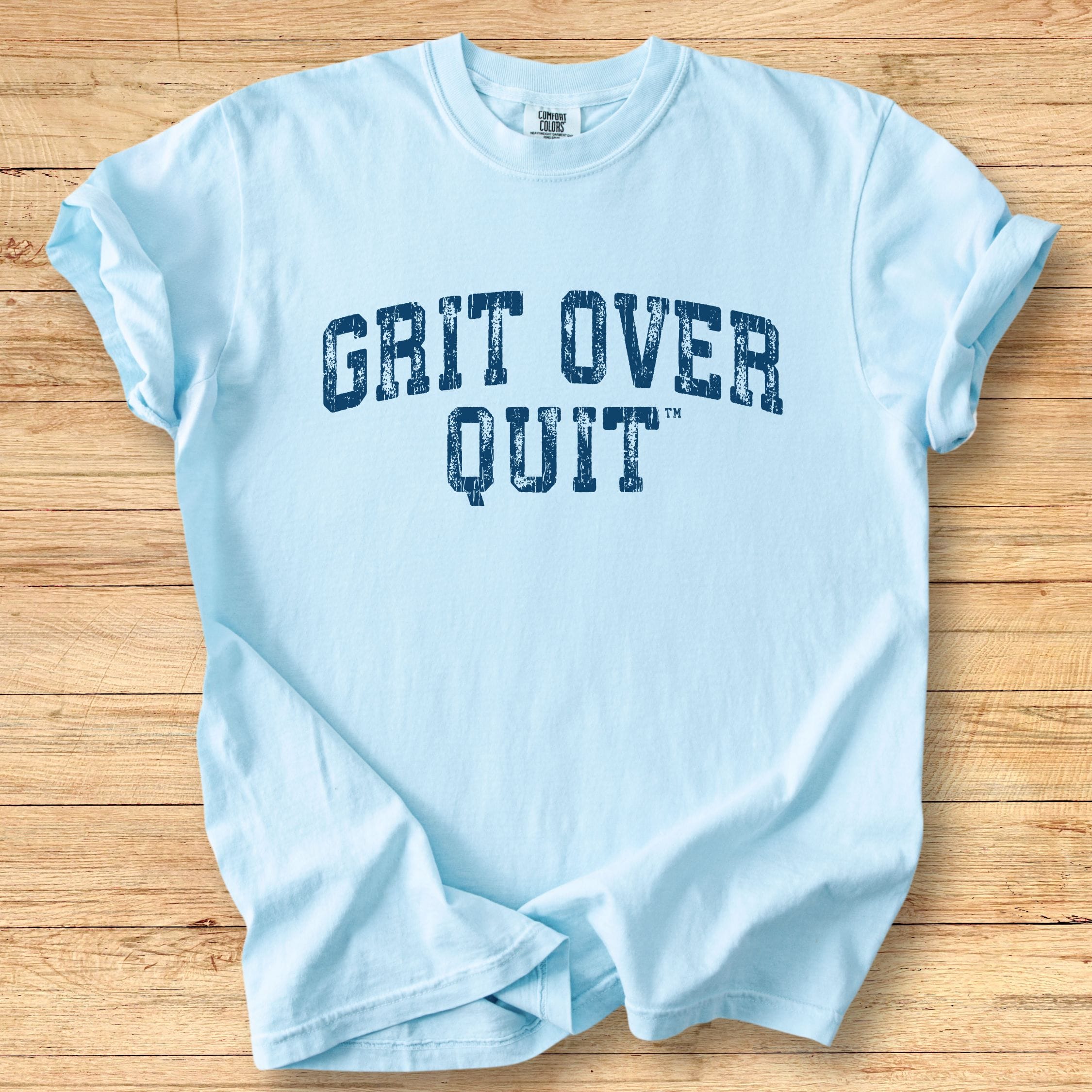 Grit Over Quit Arch - Premium Tee