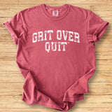 Grit Over Quit Arch - Premium Tee
