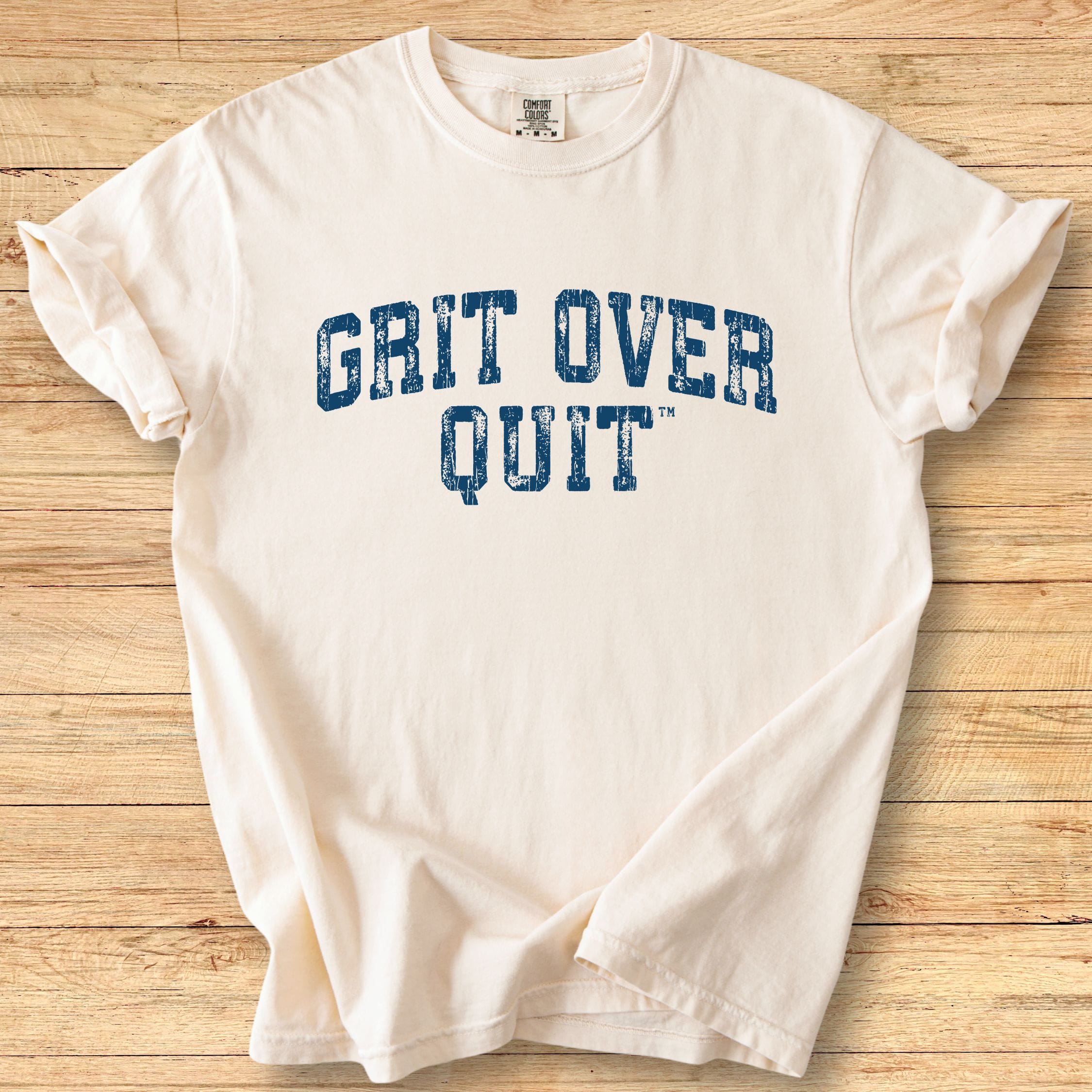 Grit Over Quit Arch - Premium Tee