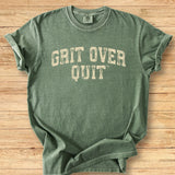 Grit Over Quit Arch - Premium Tee