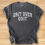 Grit Over Quit Arch - Premium Tee