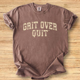 Grit Over Quit Arch - Premium Tee