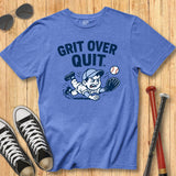 Grit Over Quit Fielding Mascot Tee