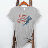 Grit Over Quit Football Tee