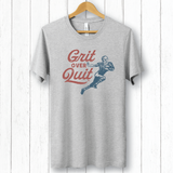 Grit Over Quit Football Tee