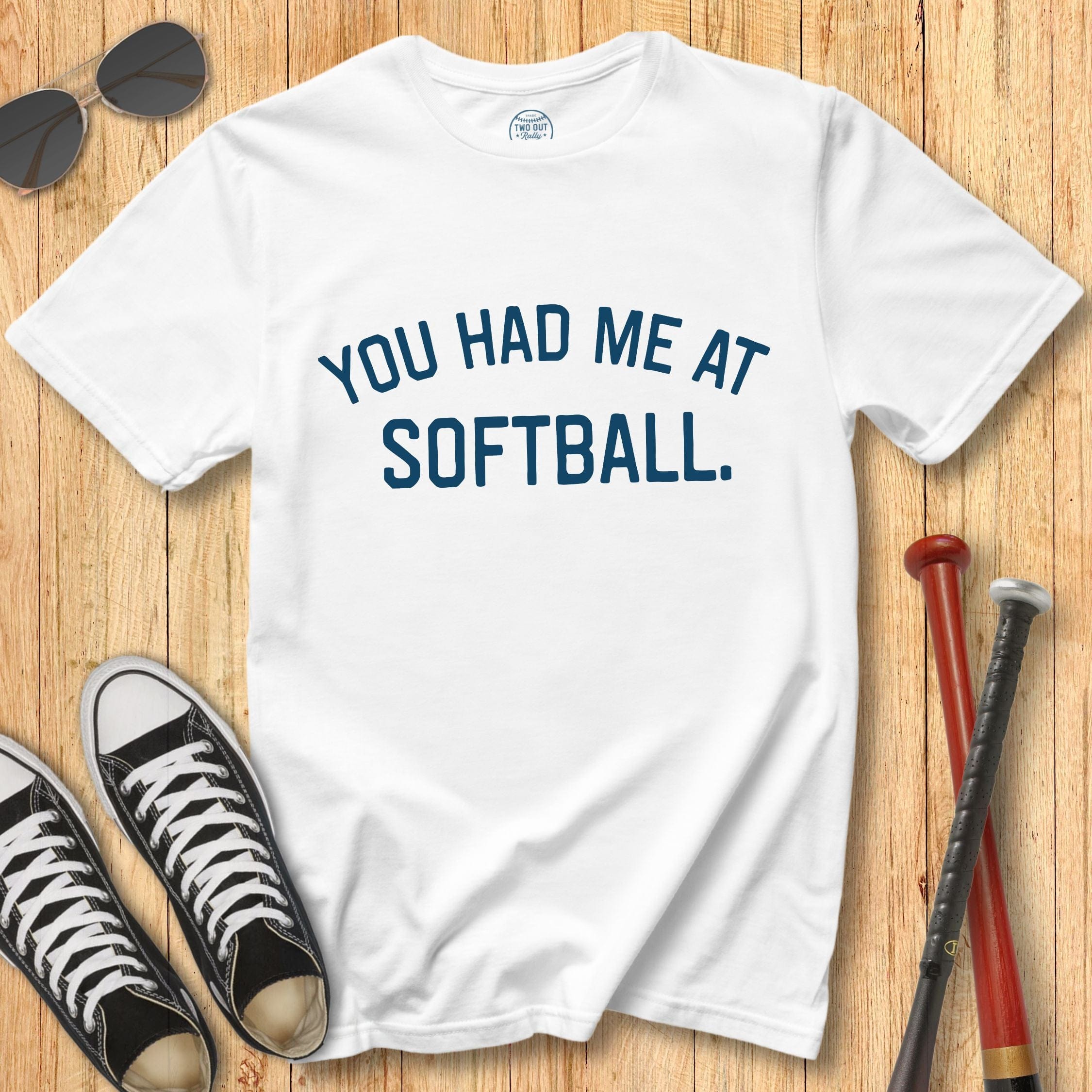 Had Me At Softball Block Tee