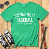 Had Me at Baseball Stamp Tee
