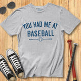 Had Me at Baseball Stamp Tee