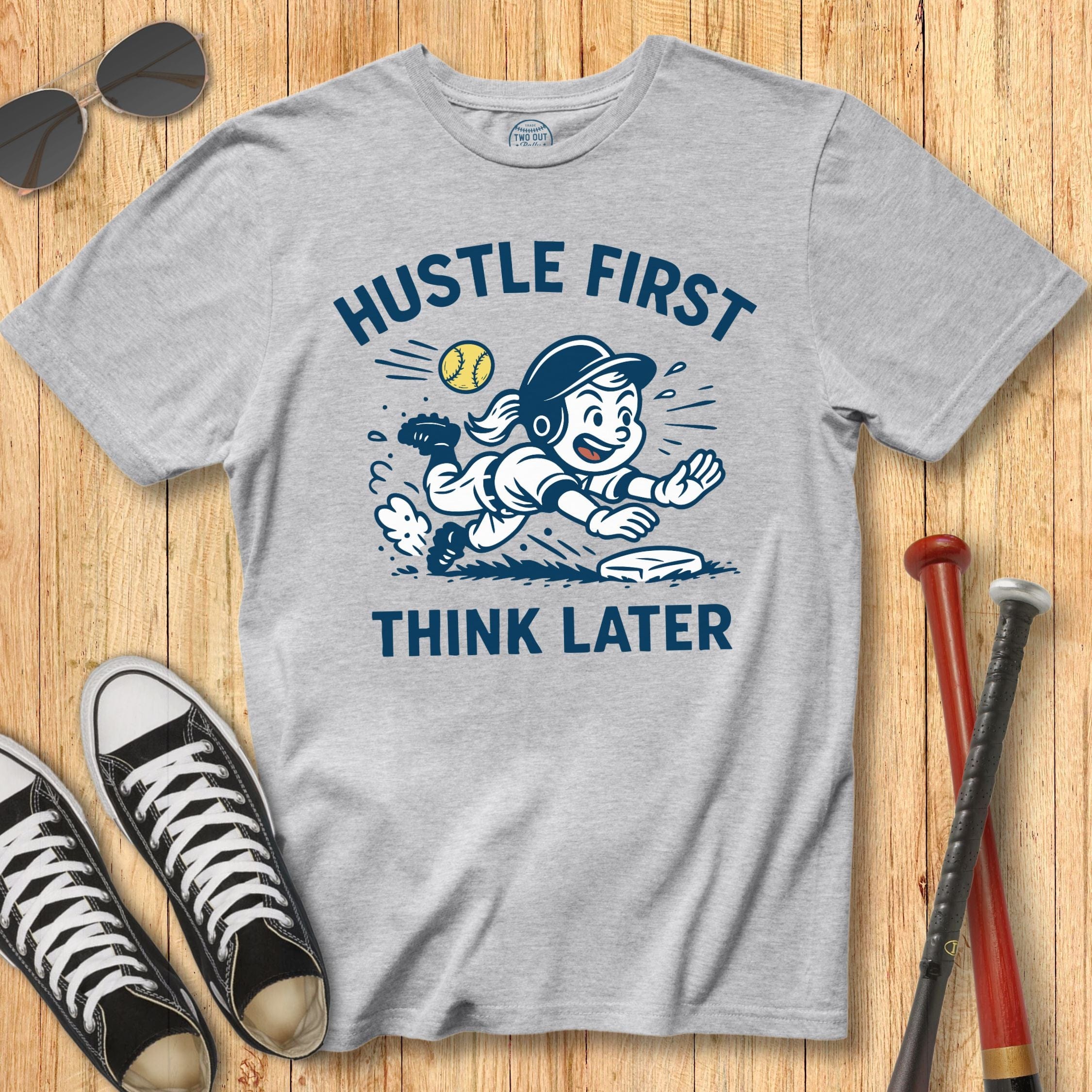 Hustle First Girl Mascot Tee