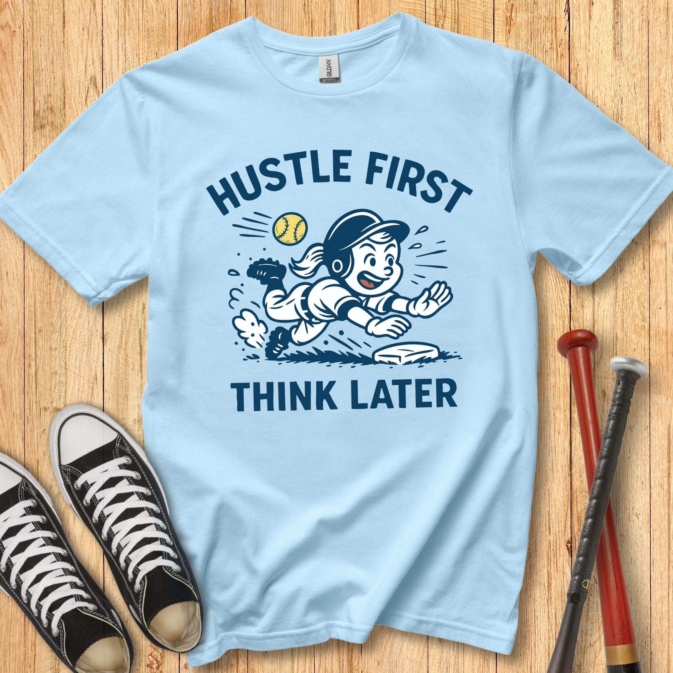 Hustle First Girl Mascot Youth Tee