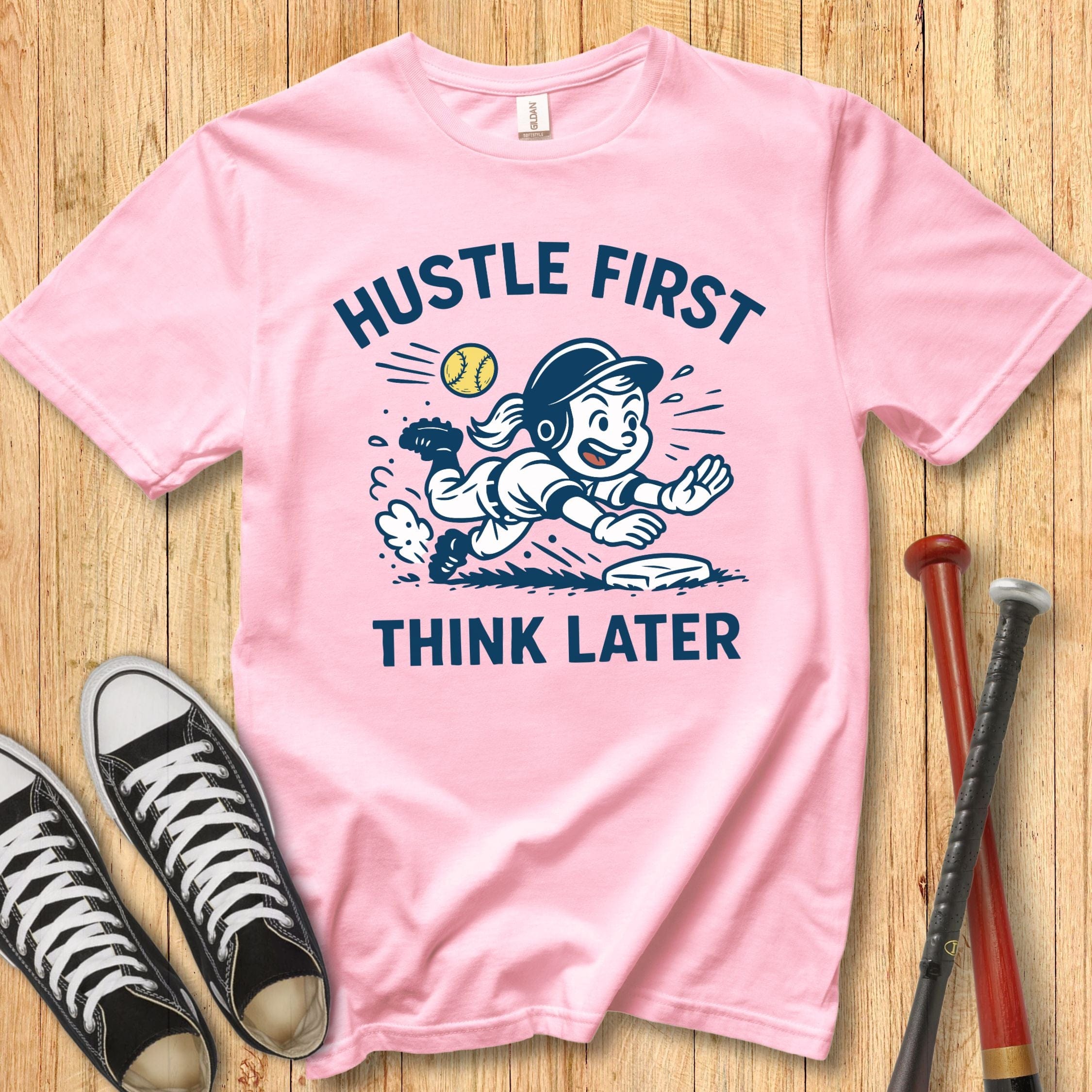 Hustle First Girl Mascot Youth Tee