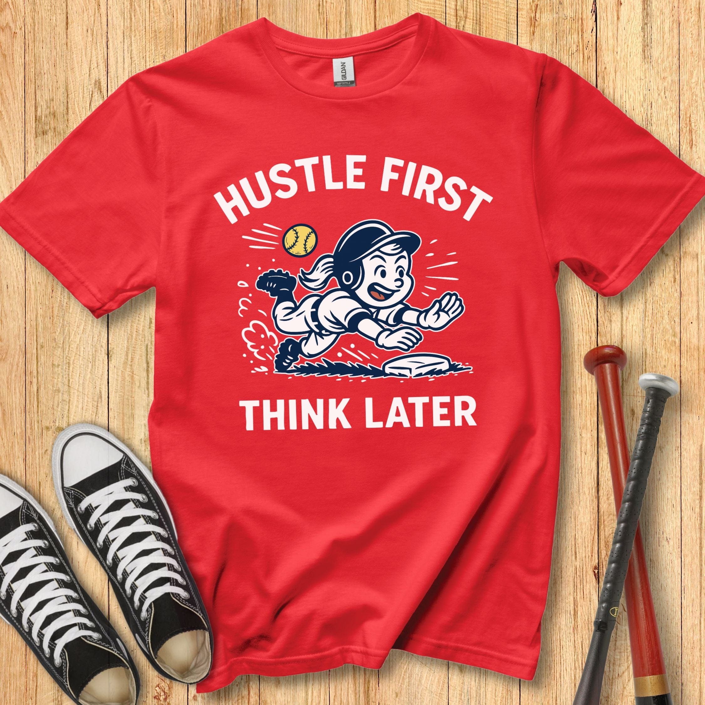 Hustle First Girl Mascot Youth Tee