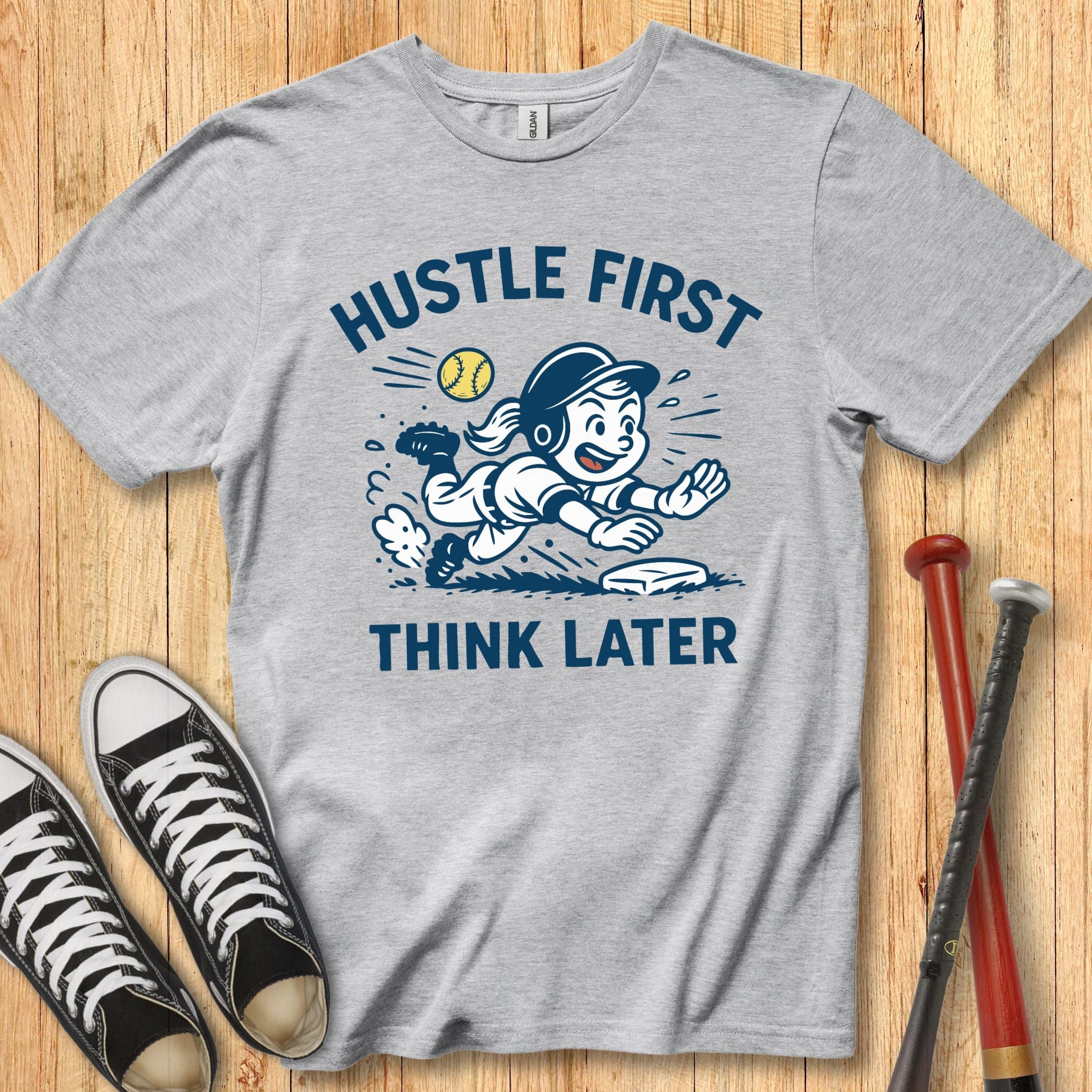 Hustle First Girl Mascot Youth Tee