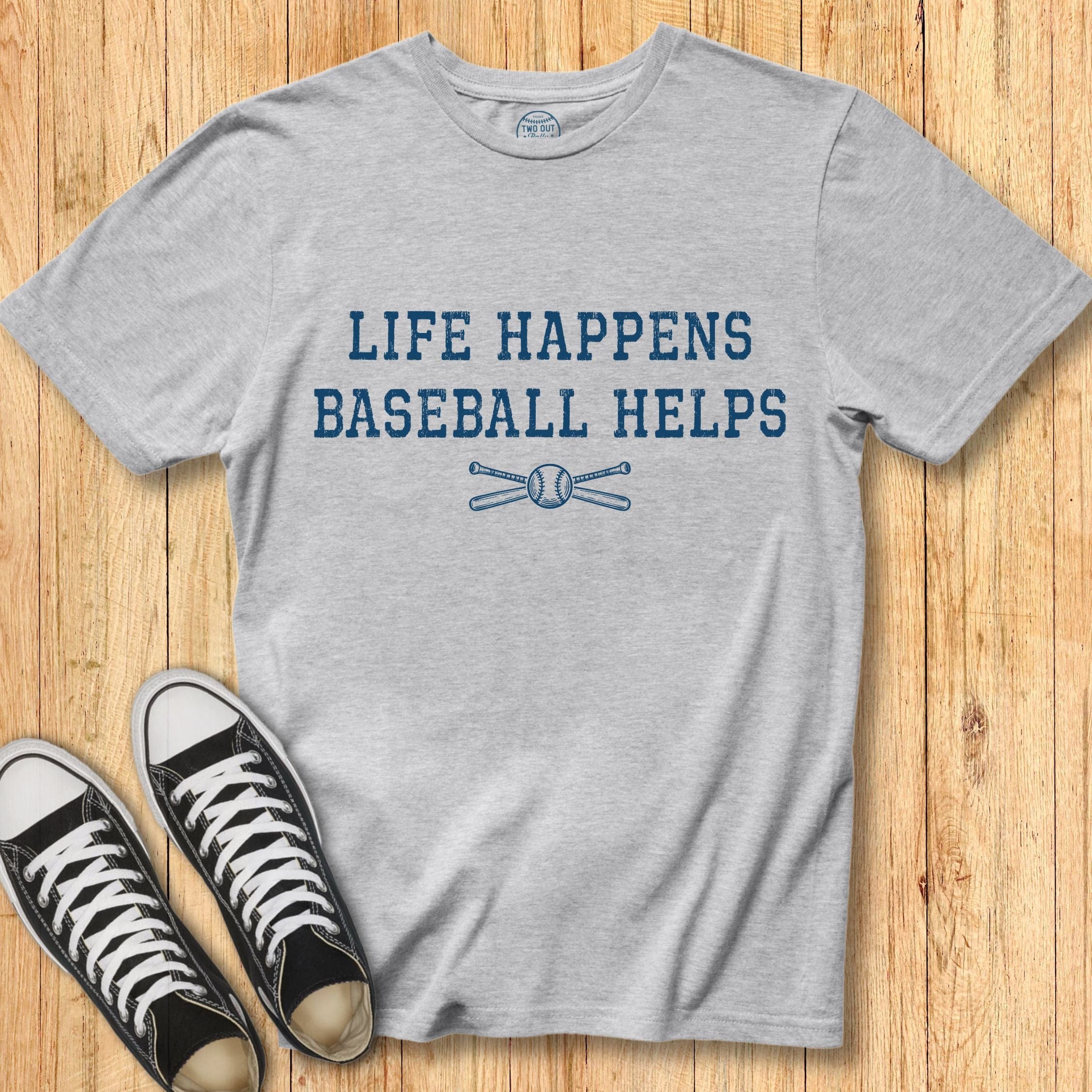 Life Happens Baseball Tee