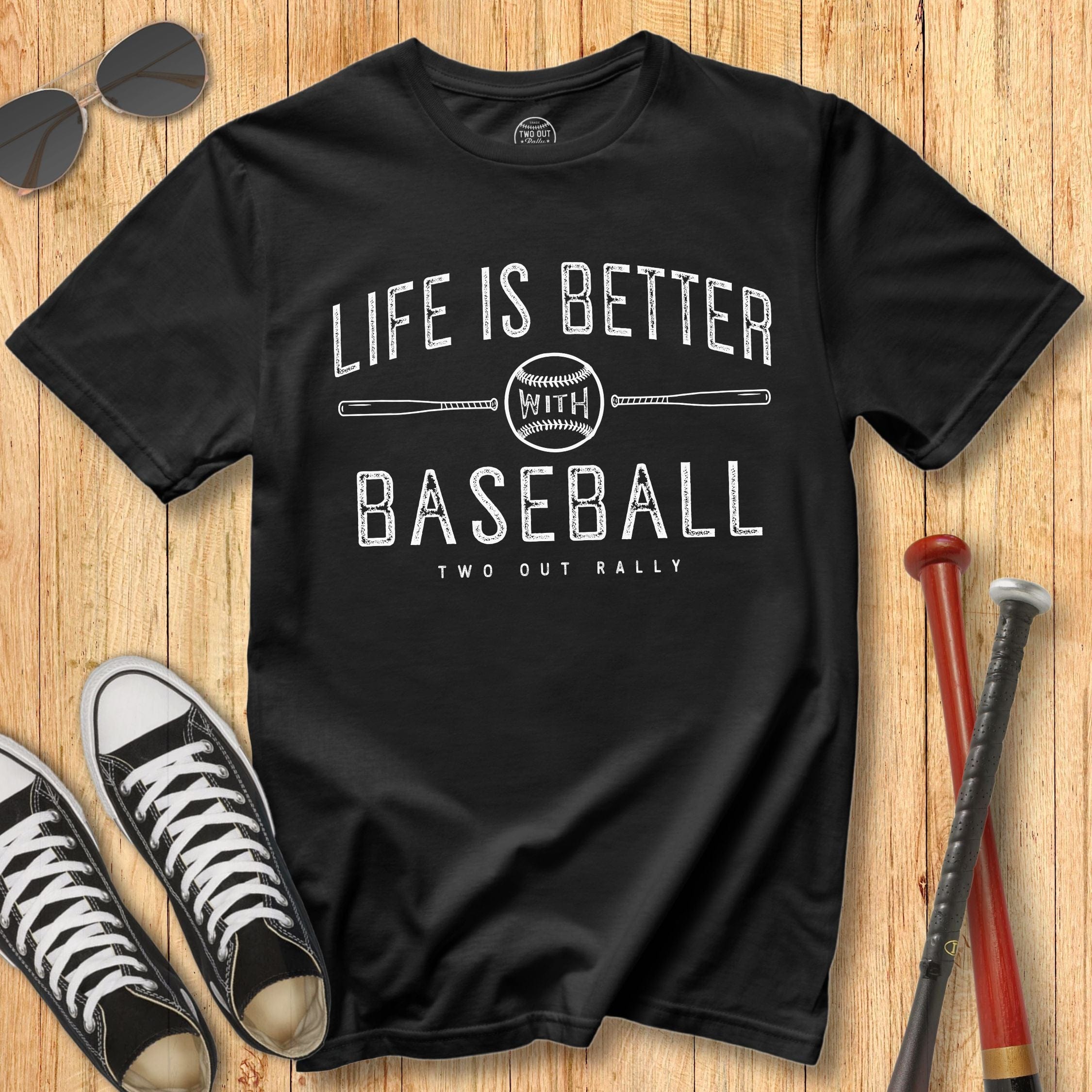 Life is Better With Baseball Tee