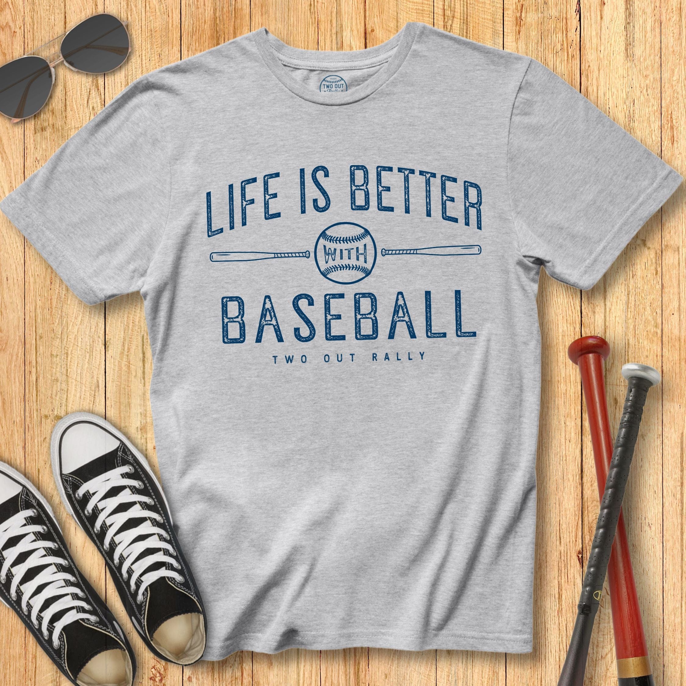 Life is Better With Baseball Tee