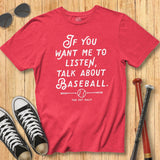 Listen Baseball Tee