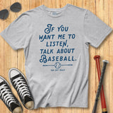 Listen Baseball Tee