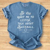 Listen Baseball Premium Tee