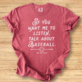 Listen Baseball Premium Tee