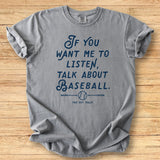 Listen Baseball Premium Tee