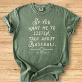 Listen Baseball Premium Tee