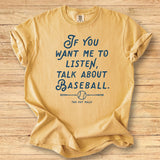 Listen Baseball Premium Tee