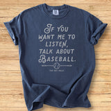 Listen Baseball Premium Tee