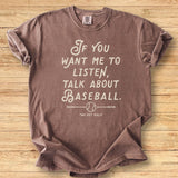 Listen Baseball Premium Tee