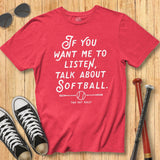 Listen Softball Tee