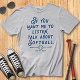 Listen Softball Tee