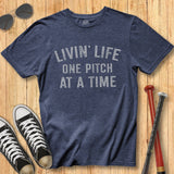 Livin' Life Pitch Stamp Tee