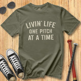 Livin' Life Pitch Stamp Tee