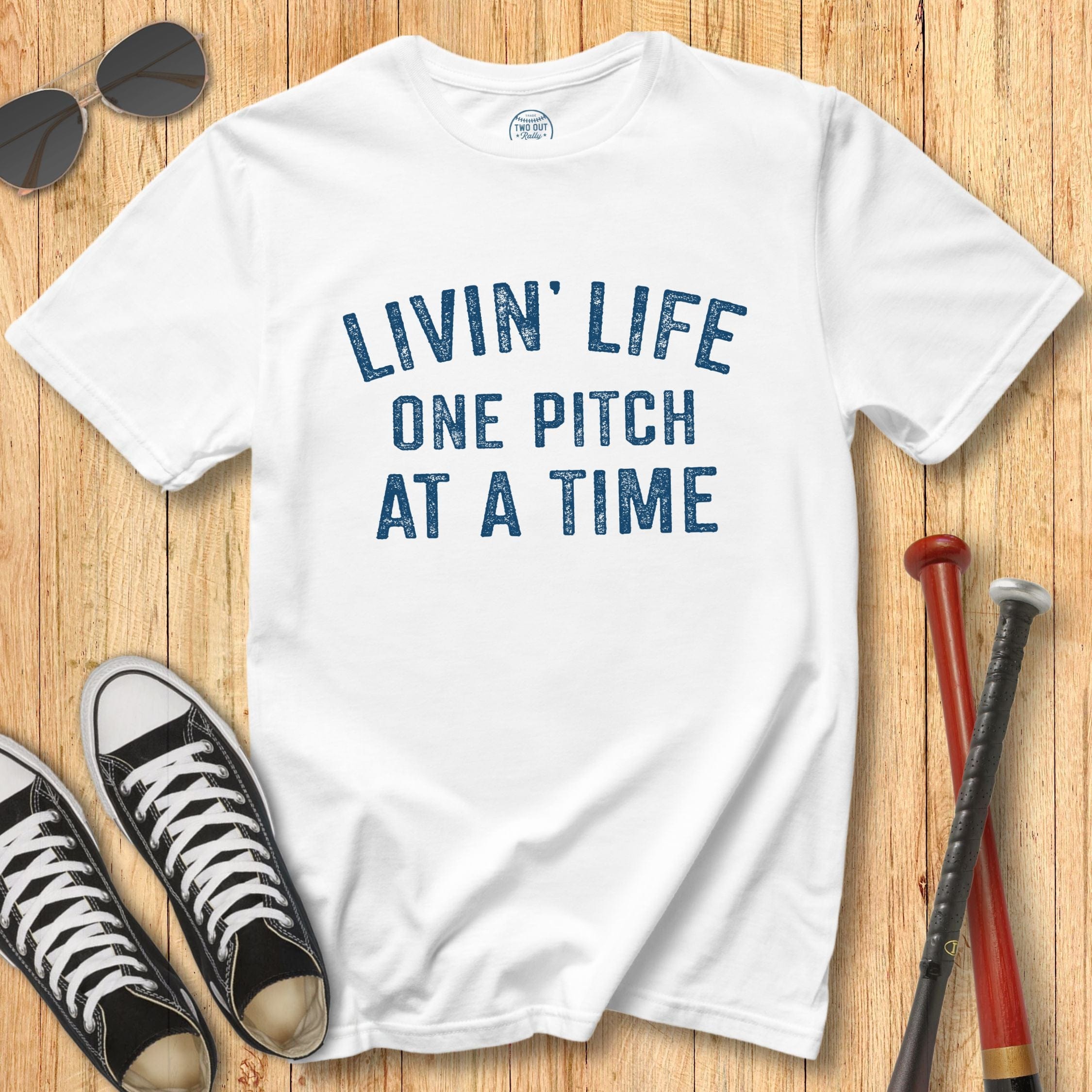 Livin' Life Pitch Stamp Tee